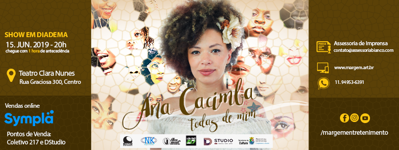 Ana Cacimba faz show no Teatro Clara Nunes e lança single “Todas de Mim”